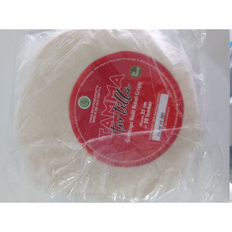 Tamma tortila kulit kebab 25 cm isi 20 lembar