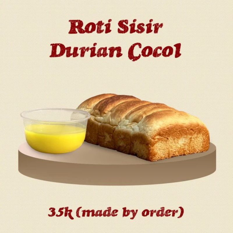 

Roti Sisir Duren Cocol