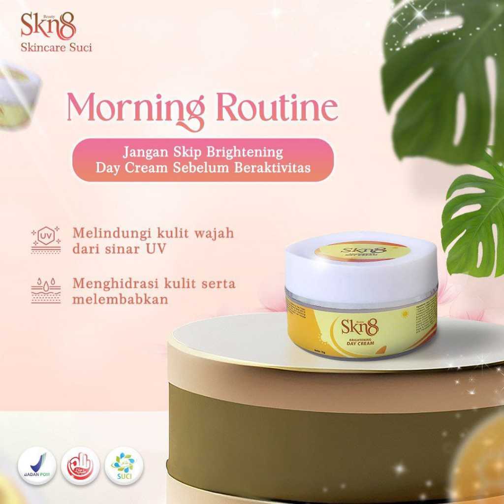 PROMO DAY CREAM SKN8 BEAUTY SKINCARE ALAMI + PROBIOTIK SKN 8 PERAWATAN KULIT