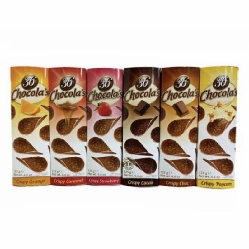 36 Chocola's Chocolas Crispy Chocolate Belgium Chocolate Chips 125gr
