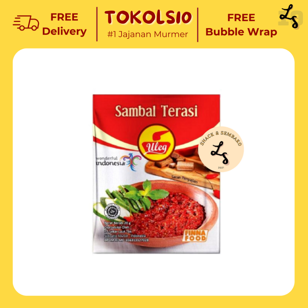 

Finna Sambal Uleg Terasi Sachet (10 x 21gr)