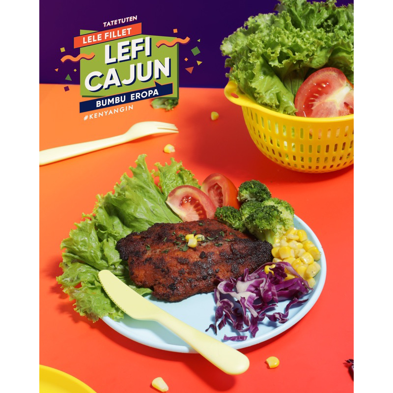 

Lefi Cajun (Lele fillet bumbu eropa non msg/pengawet/pewarna) halal tatetuten