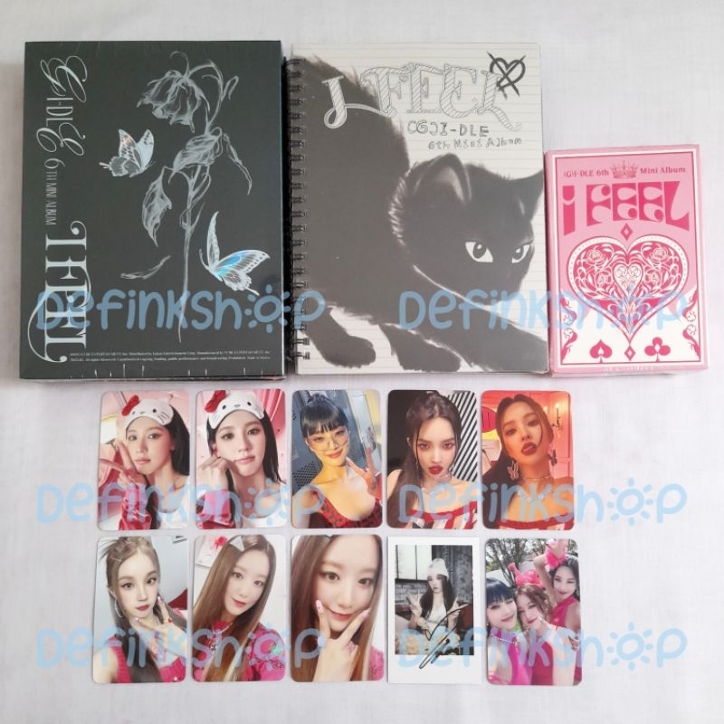 [READY STOCK] 6th Mini Album (G)I-DLE Gidle - I Feel Cat Butterfly Queen ver Sealed PC LD Web Applem