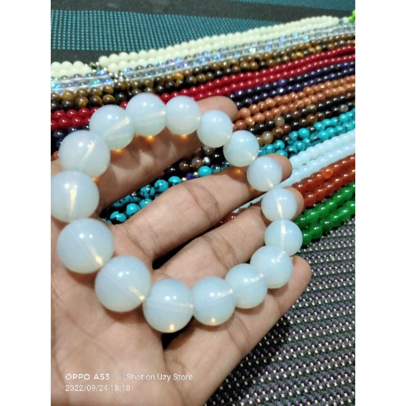 gelang batu biduri bulan 12mm