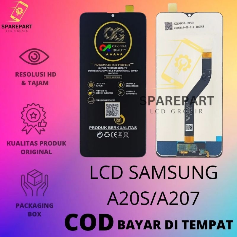 LCD FULLSET SAMSUNG A20S/A207 ORIGINAL TOUCHSCREEN LCD
