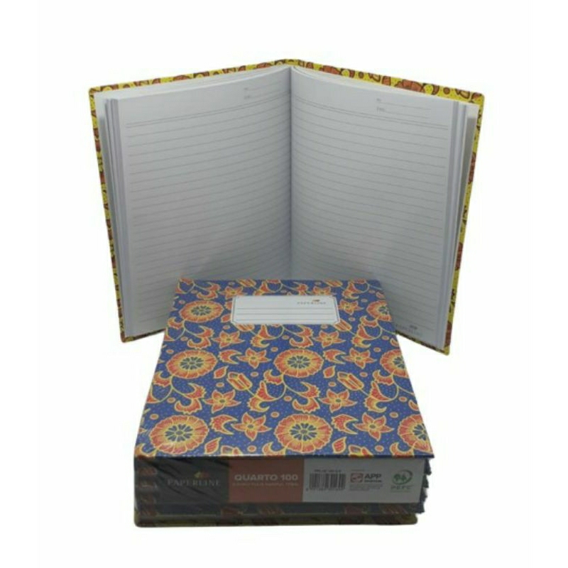 

Buku Quarto Paperline Hard Cover 100 lbr uk. 21 x 16.5 cm