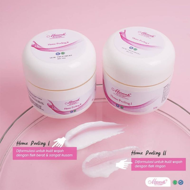 Home peeling marwah skincare untuk mengangkat sel kulit mati eksfloliasi wajah hyperpigmentasi dan f