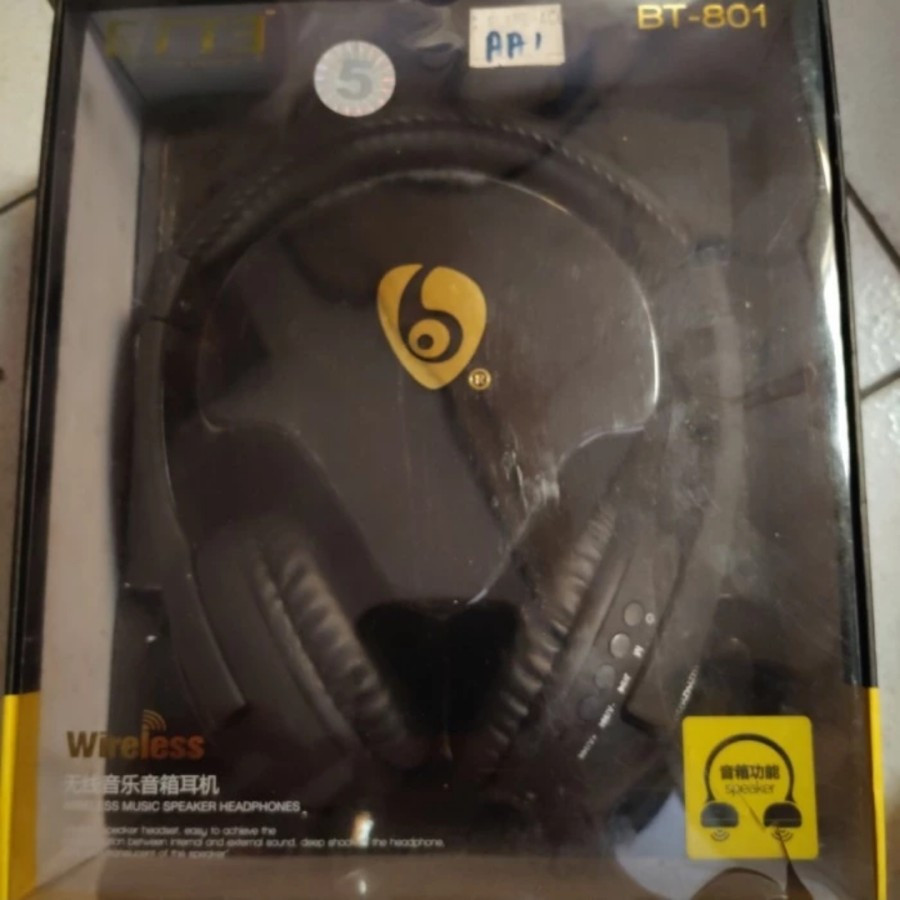 SALE  Wireless Headphone Stereo Headset Bluetooth Speaker BT-801