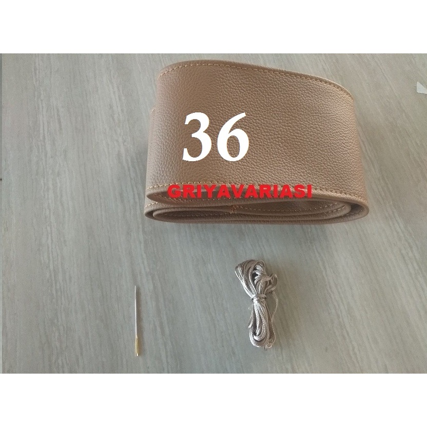 Cover Stir Mobil /Sarung Setir Mobil warna coklat uk.36cm MBtech