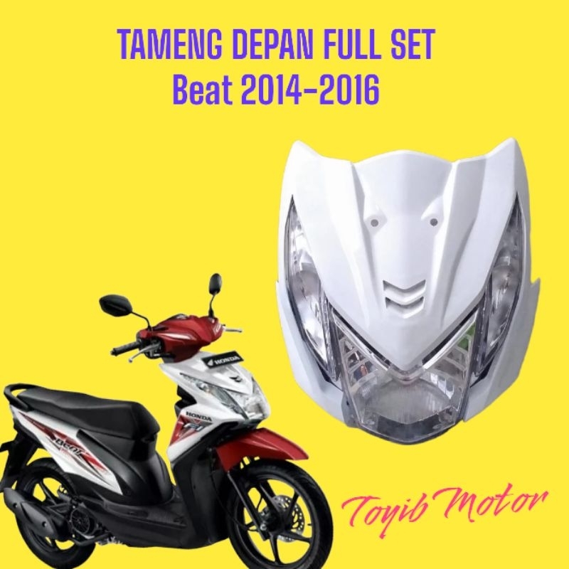 TAMENG DEPAN LAMPU DEPAN DAN SEIN DEPAN HONDA BEAT FI INJECTION BEAT FI 2014-2016
