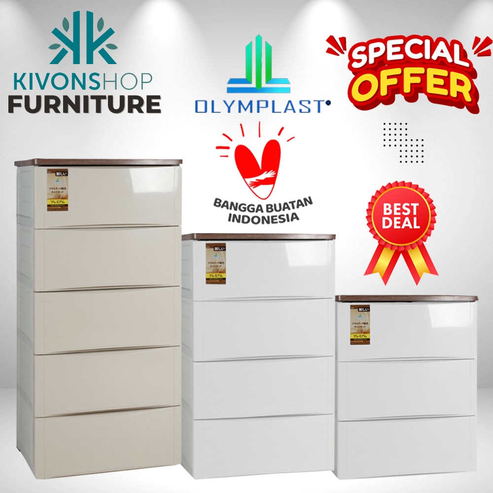 LEMARI PLASTIK OLYMPLAST ODC MODERN / LEMARI PAKAIAN / LEMARI ANAK / MINIMALIS / ESTETIK