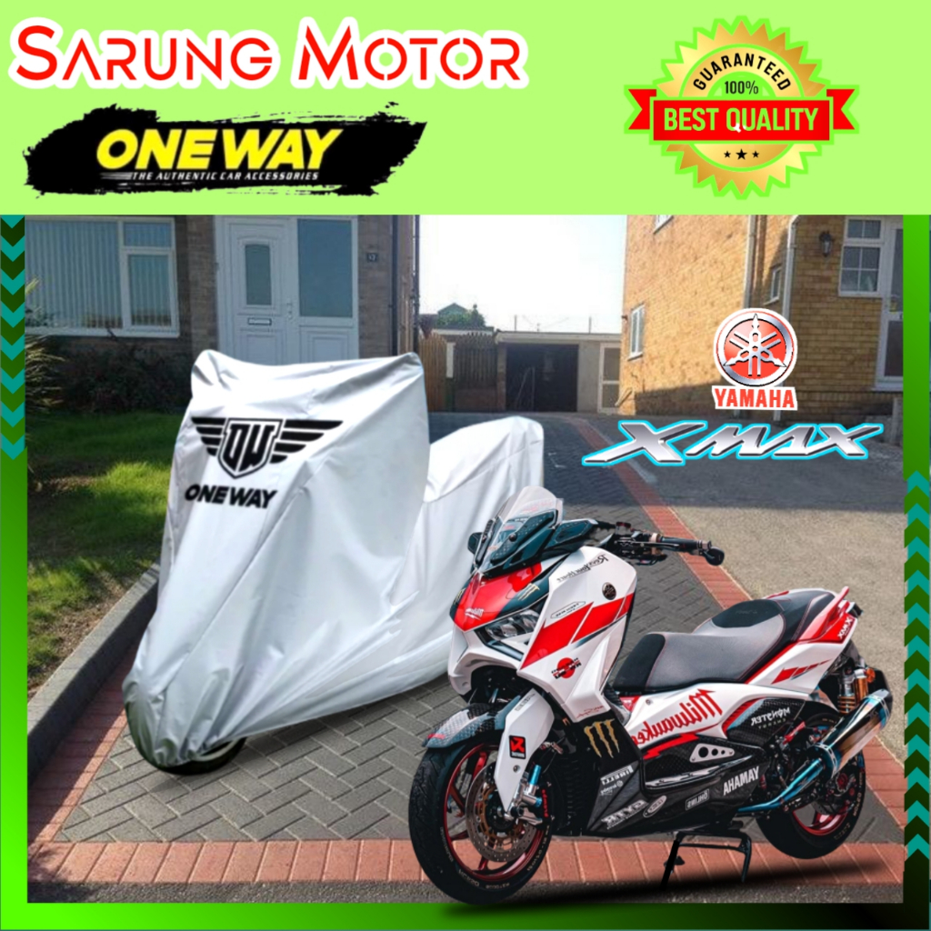 Sarung Penutup Motor Xmax Anti air Dan Panas Oneway SILVER