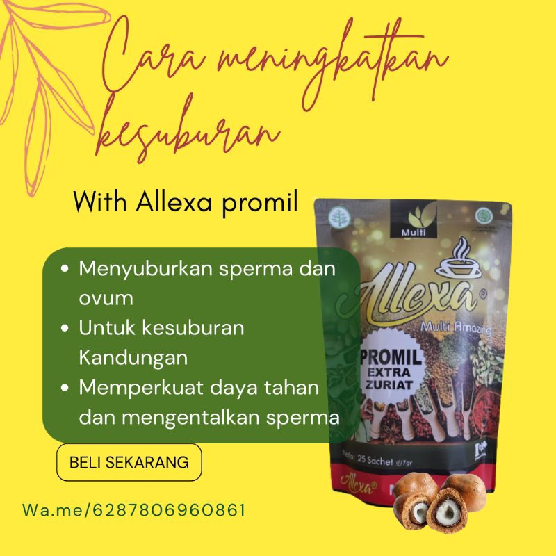 TEH HERBAL ALLEXA PROMIL SOLUSI SUAMI ISTRI PROGRAM HAMIL
