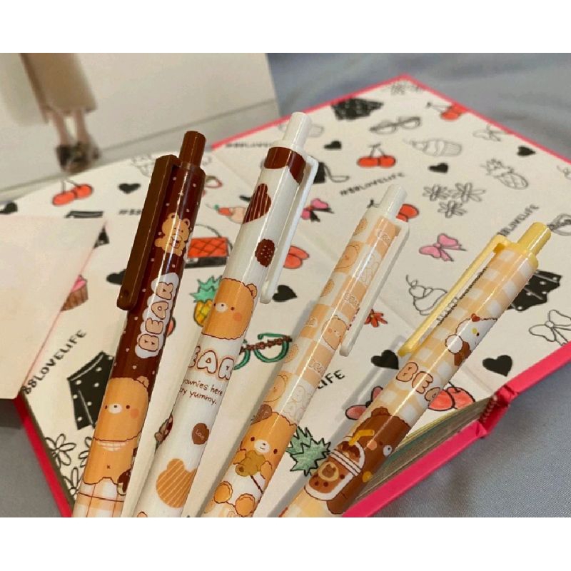 

PULPEN TEKAN BERUANG BABY TEDDY BEAR LUCU TINTA HITAM