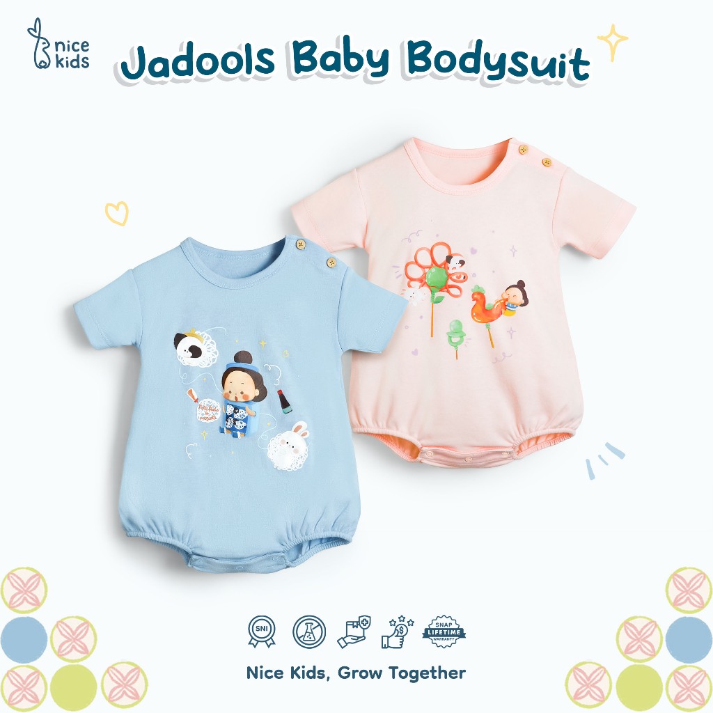 Nice Kids X Reejools - Jadools Baby Bodysuit (Baju Bayi One Piece Jumper Bayi)