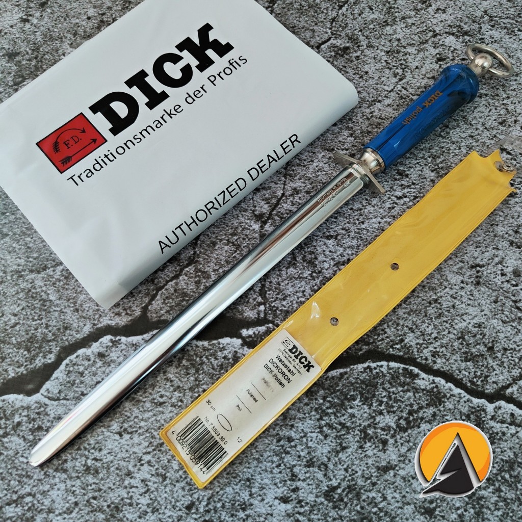 Honing steel pengasah pisau f. dick dickoron polish halus made in germany original 30 cm oval 7.5503