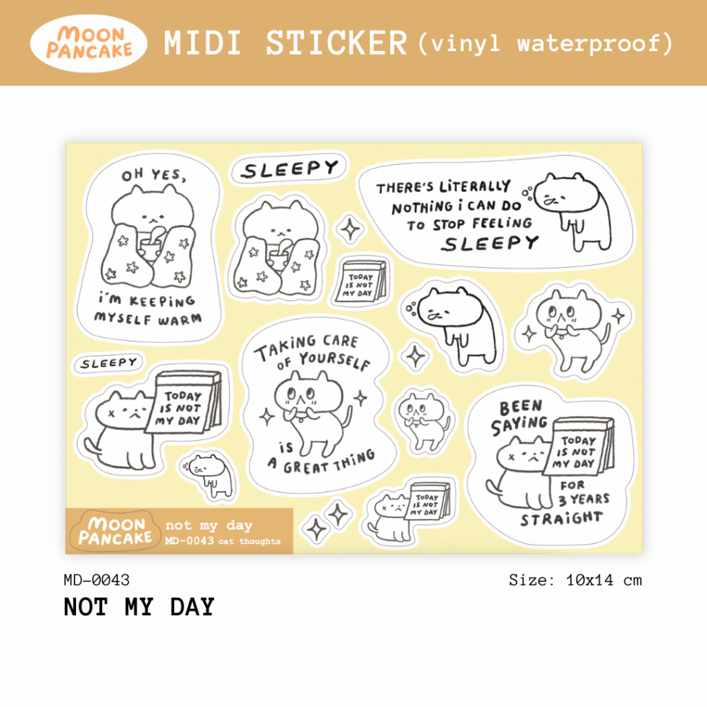 

Moon Pancake Midi Sticker - Not My Day