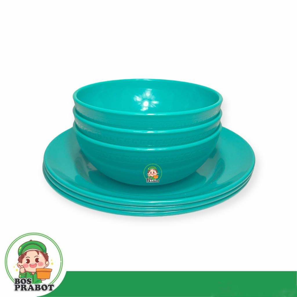 Berkualitas Piring Melamin Set Isi 6 / Paket Piring Mangkok Melamin/Piring Makan Melamin Bulat Dan
