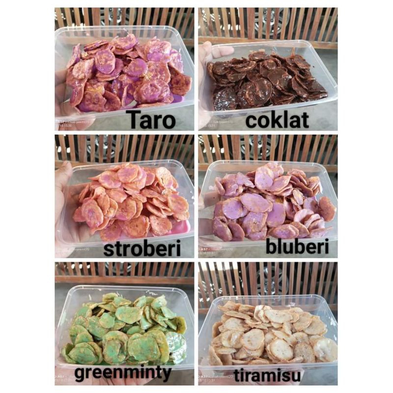 

Kripik pisang coklat lumer
