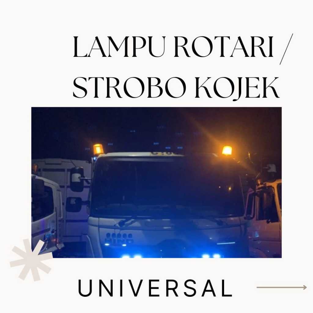 LAMPU ROTARI / STOBO KOJEK PUTAR MOBIL 12 VOLT TRUCK 24 VOLT - EKSTERIOR MOBIL