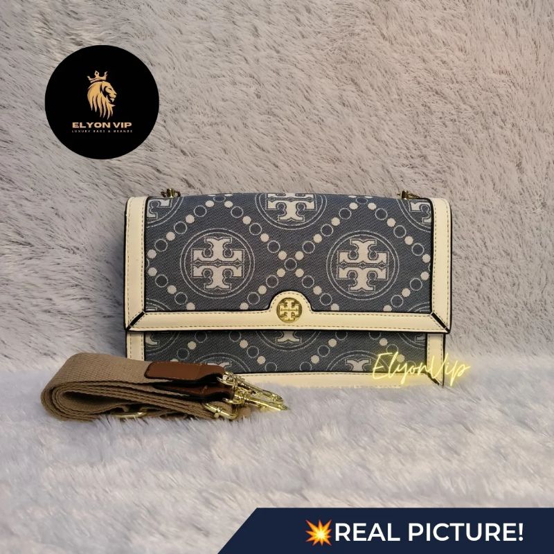 TB SHOULDER BAG MONOGRAM DENIM