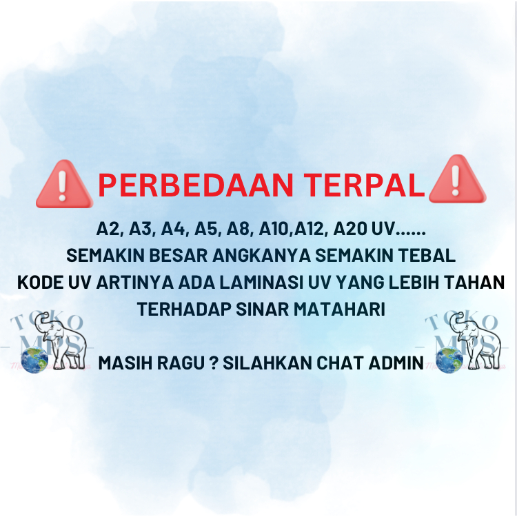 Terpal Plastik A5 UK. 2X3