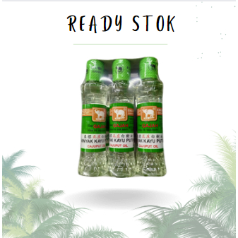 MINYAK KAYU PUTIH 60 ML CAP GAJAH (PACK) / MINYAK KAYU PUTIH / KAYU PUTIH 60 ML (PACK)