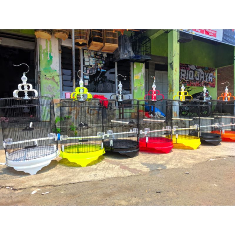 Sangkar Besi Jumbo D46cm Sangkar Murai Kacer Cucak Ijo Ram Besi KANDANG BESI BULAT JUMBO