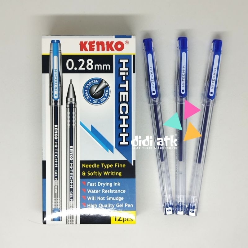 

Pulpen Hitech Kenko 0.28mm Warna Biru 1 Pak isi 12 Pcs