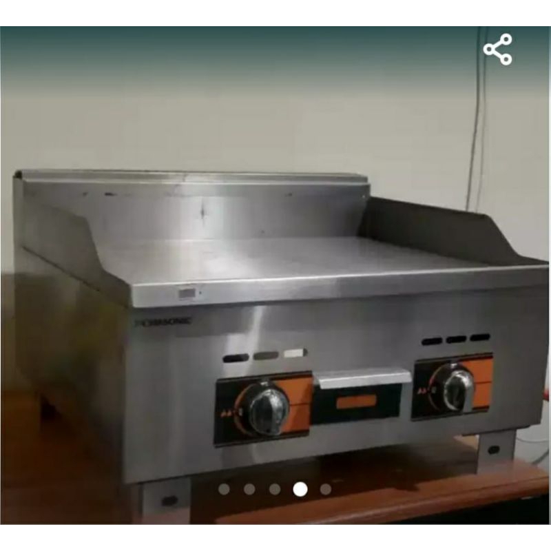 Wajan pemanggang steak/burger stainless fomsonic gas griddle