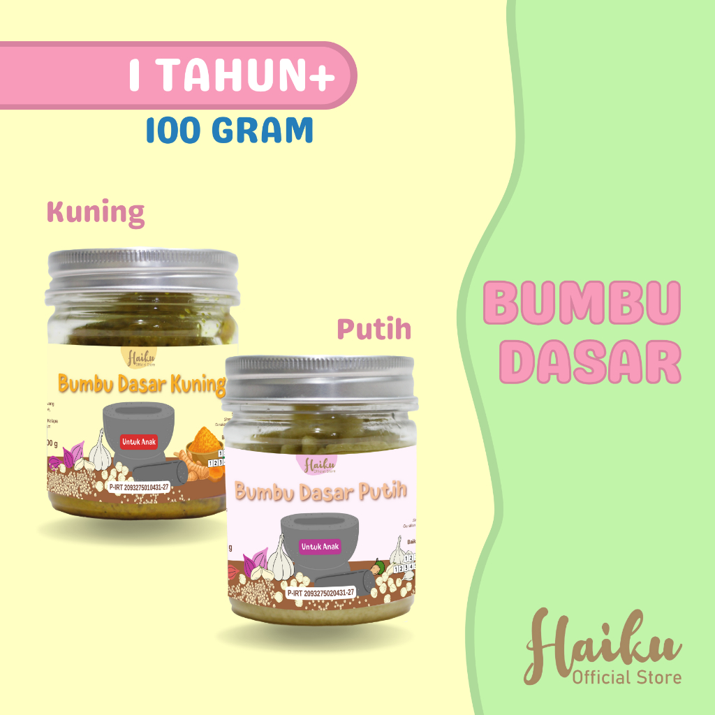 

Bumbu Dasar MPASI / Bumbu Kuning & Putih / Bumbu Dasar Halus Praktis