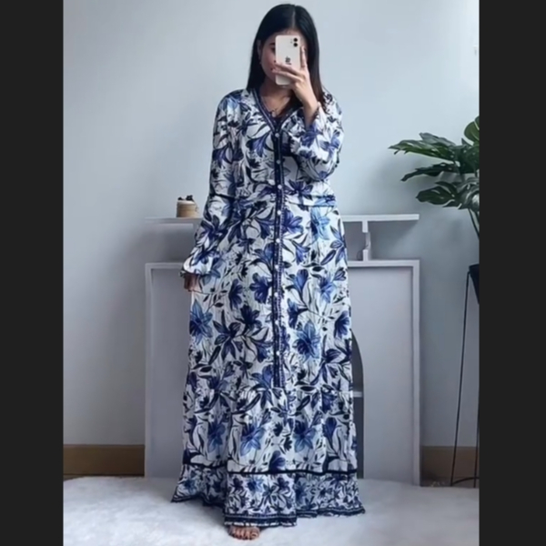 Baju Muslim Gamis Maxi Dress Wanita Gaun Terusan Kondangan Pesta Korea Isaura Lengan Panjang Model B