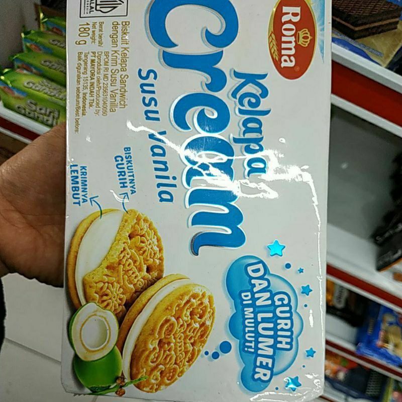 

Roma Kelapa Cream 180g, kini dengan kemasan baru..