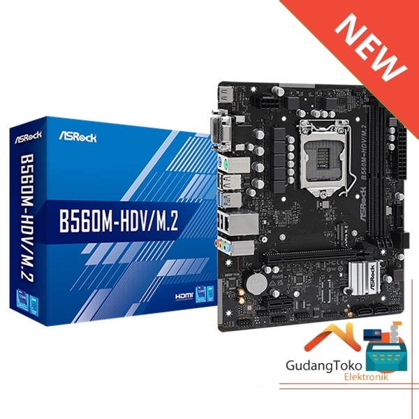 ASROCK B560M HDV/M.2 ( LGA1200 / B560 / DDR4 ) B560M HDV M2