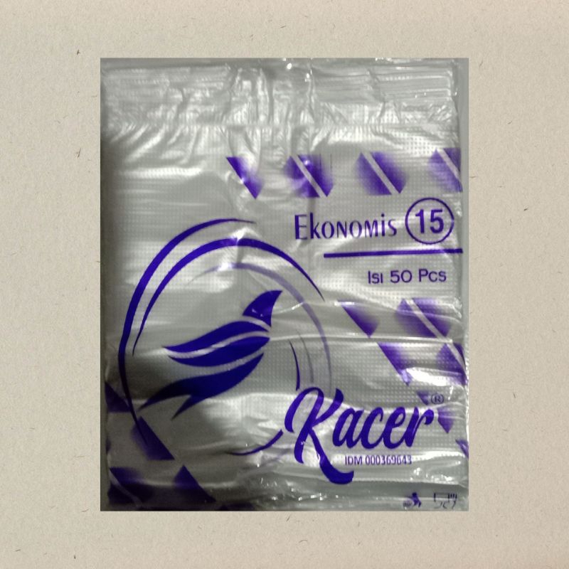 hd kantong plastik Kacer ekonomis 15 bening