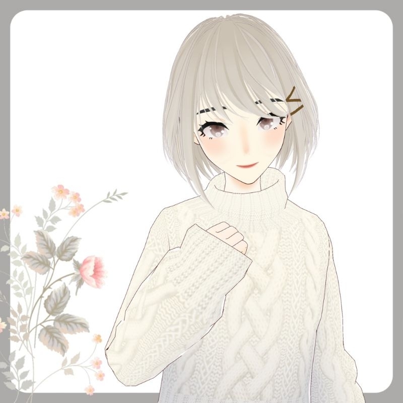 【Vroid】 Preset Rambut Pendek Vroid 3D | Short Hair Preset For Vtuber | Vtuber Assets | Vtuber Model 