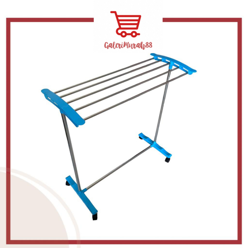 Gantungan Handuk GSF 2705 / GSF 2715 / Jemuran Plastik Portable / Rak Jemuran Handuk dengan Roda / R