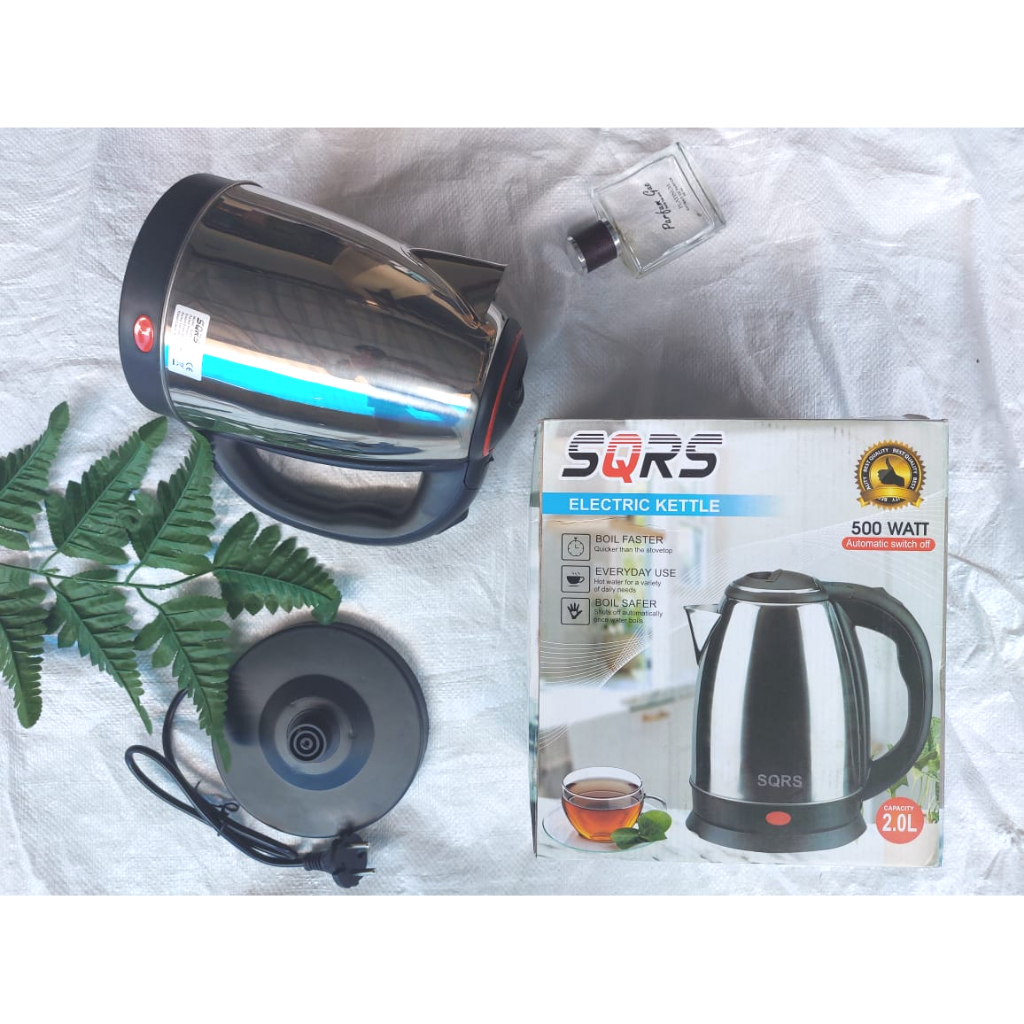 Kettle Listrik SQRS/ Teko Listrik Ceret Pemanas Air Electric Kettle 2,0L SQRS Electric Kettle Teko A