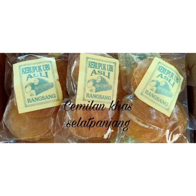 

Kerupuk opak ubi dari rangsang ada 3rasa