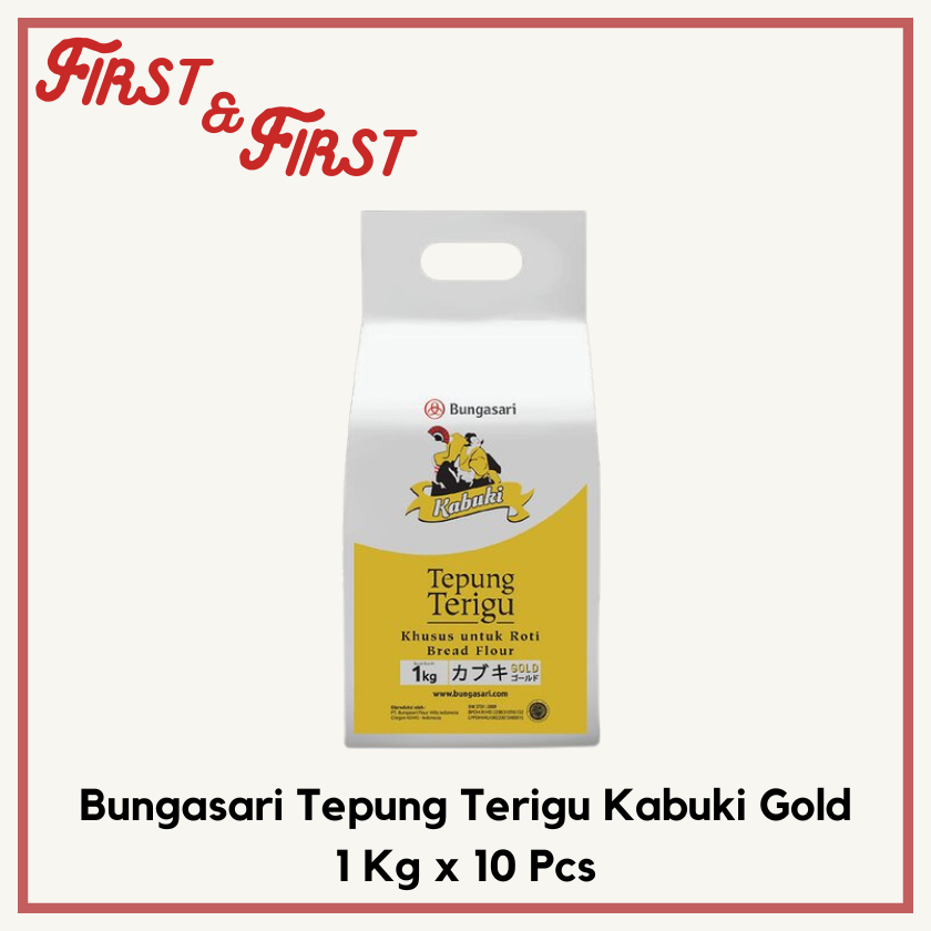 

[Grab/Gojek] Bungasari Tepung Terigu Kabuki Gold 1 Kg x 10 Pcs