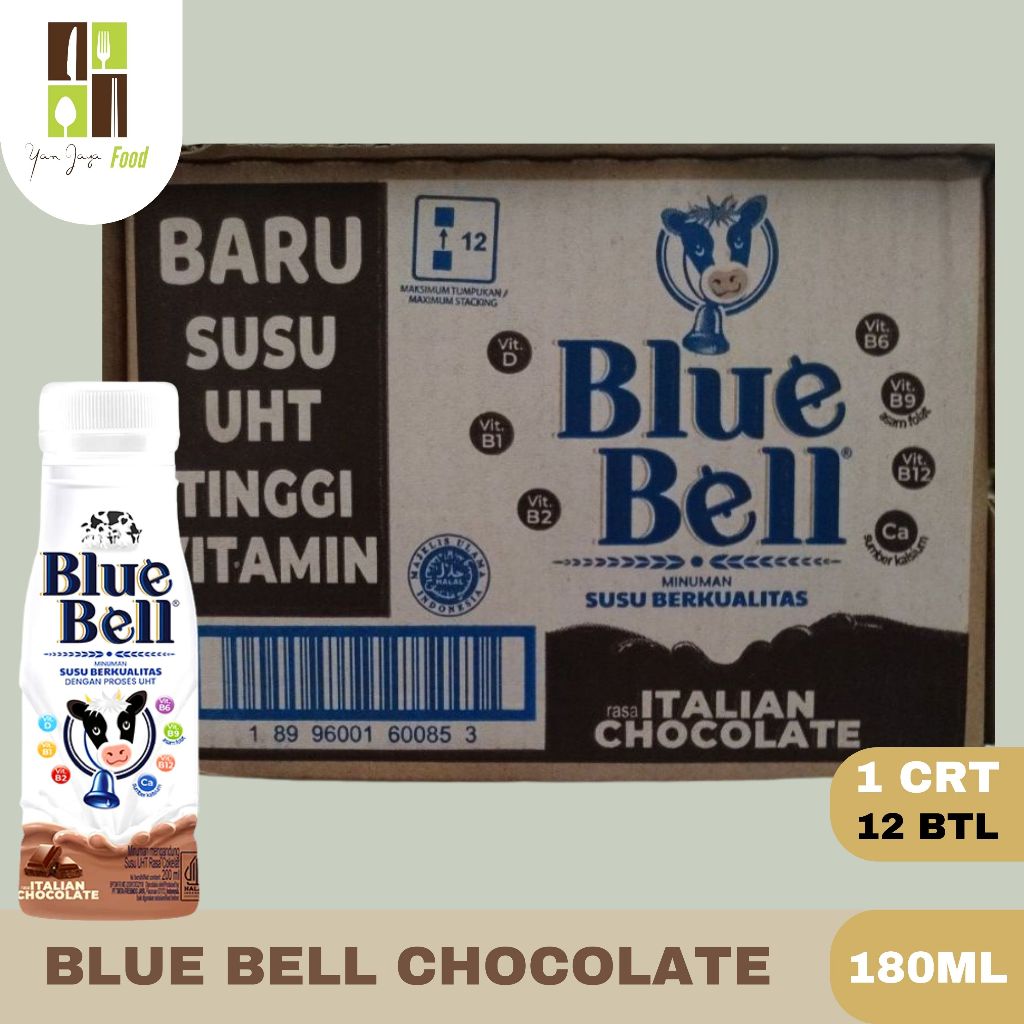 

Blue Bell / Susu UHT / Italian Chocolate / Coklat / Susu Berkualitas 180ml 1KARTON