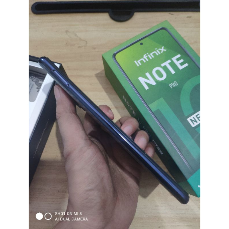 infinix note 10 pro NFC 8/128 normal fullset