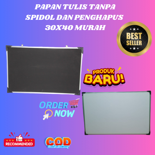 

PROMO!! PAPAN TULIS TANPA SPIDOL DAN PENGHAPUS TERBARU DAN MURAH UK 30X40