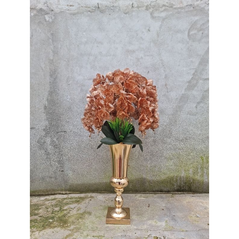 Anggrek gold vas piala gold