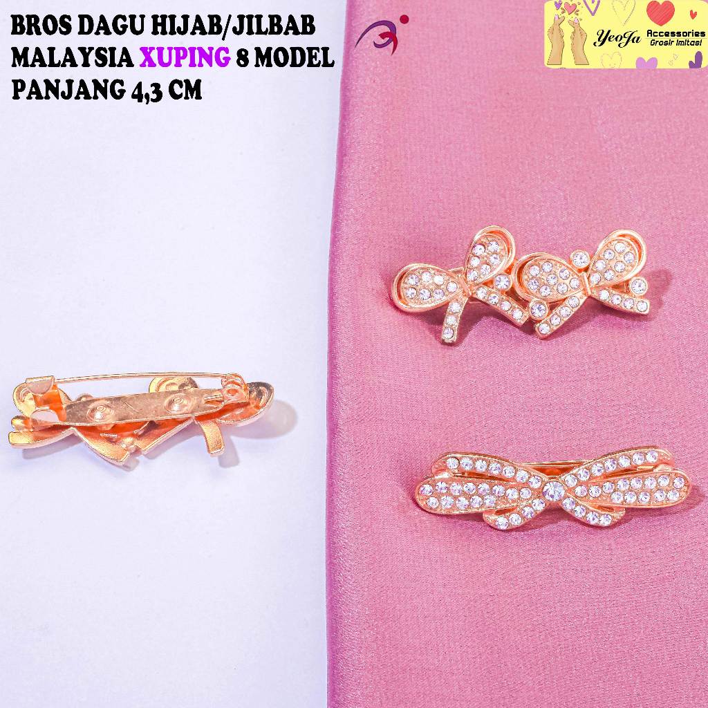 Bros Dagu / Hijab / Jilbab / Malaysia / Bros Peniti / Pin Hijab / Xuping 8 Model Kerudung Panjang