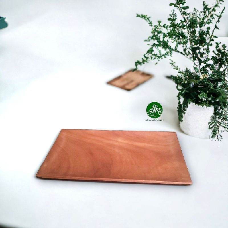 Piring Kayu | PIRING PERSEGI PANJANG