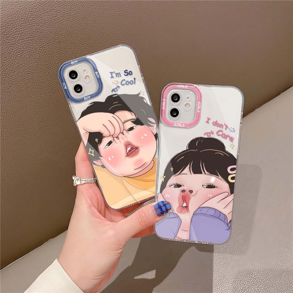 WCB-042 Case Bening Redmi Note 12 PRO 4G Note 12PRO 5G note 11 Case Couple Redmi Softcase Pelindung 