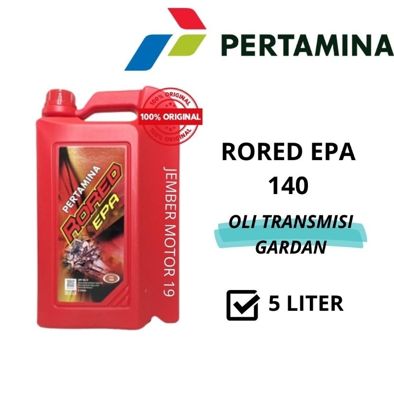 OLI PERTAMINA/ OLI GARDAN/ OLI TRANSMISI RORED EPA SAE 140  5 LITER