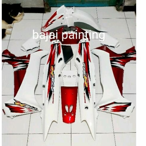 cover body fizr fullset halus milennium merah putih Body fullset halus YAMAHA fizr F1zr MILENNIUM Me