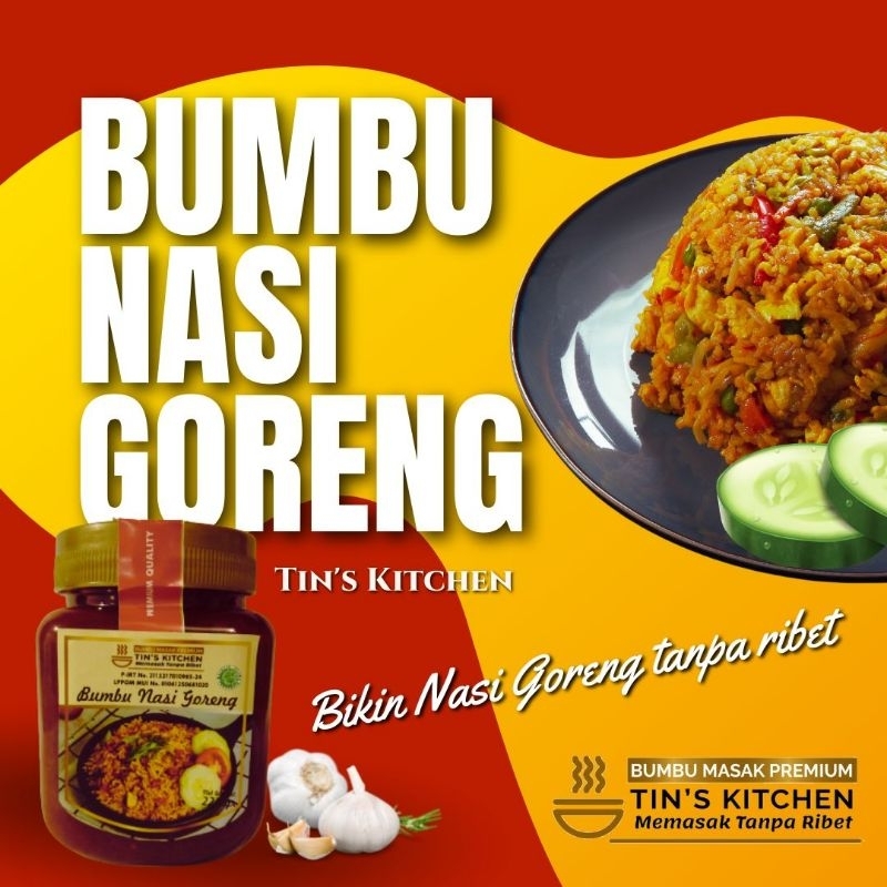 

BUMBU NASI GORENG TIN'S KITCHEN kemasan unyu 220gr - bumbu masak instan - bumbu nasi goreng nusantara